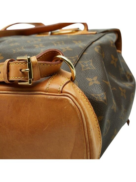 Louis Vuitton Monogram Montsouris MM Backpack Brown Leather main image 9